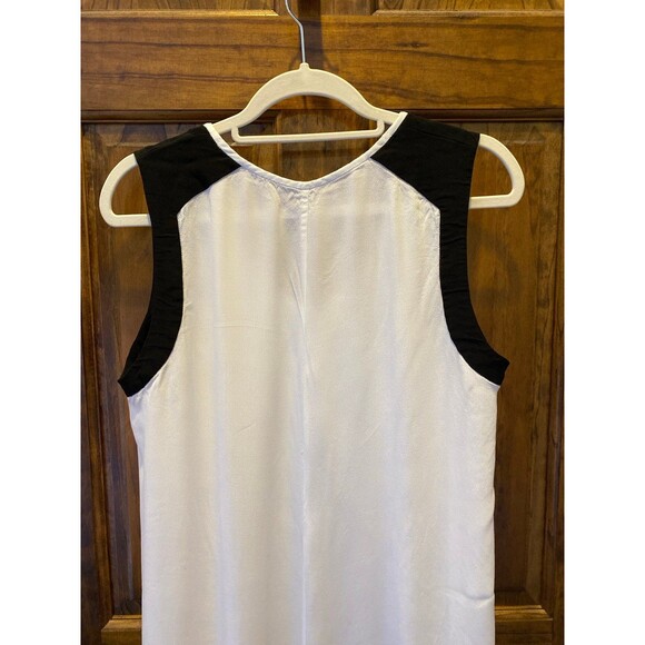 Pure DNKY Womens Loungewear Dress Size Large Color Block Hi Low Hem Semi Sheer - Picture 5 of 11